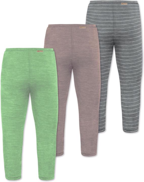 Produktbild Normani 3er Pack Baby Merino Unterhose mit Füssen - 9543 (62)
