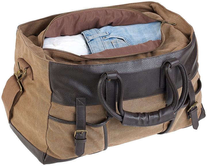 Image du produit Xcase Sac de voyage en toile avec 2 poches extérieures et bandoulière (30 l)