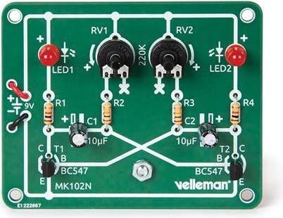 Actual product image Whadda Learning To Solder - Blinking Leds