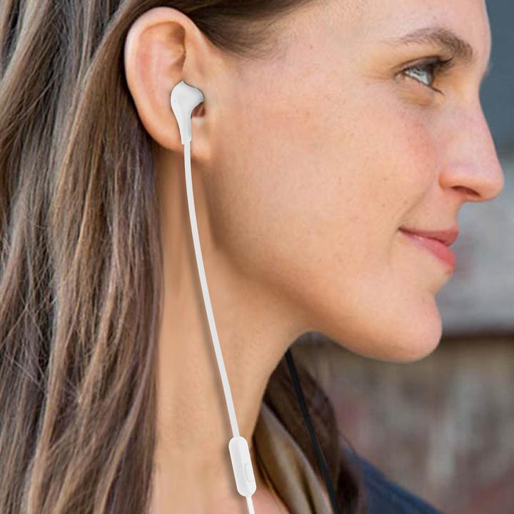 Actual product image Akashi Ecouteurs Intra-Auriculaire +Micro Blanc (Cable)