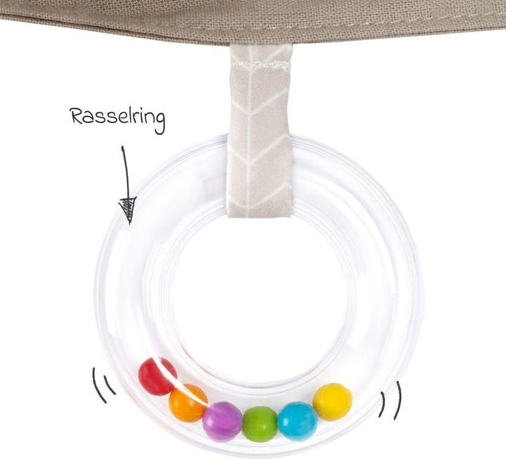Immagine prodotto Fehn Kinderwagenketten Kinderwagenkette mit Rassel & Quietsche - Esel & Schaf