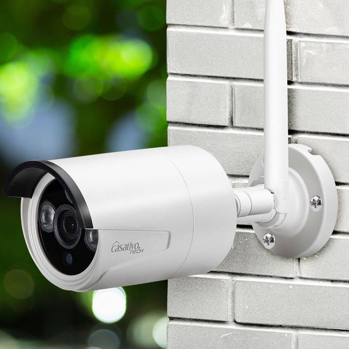 Immagine prodotto Casativo Sistema di sorveglianza wireless, 8 telecamere QHD e registratore HDD, accesso remoto tramite app (2304 x 1296 Pixels)