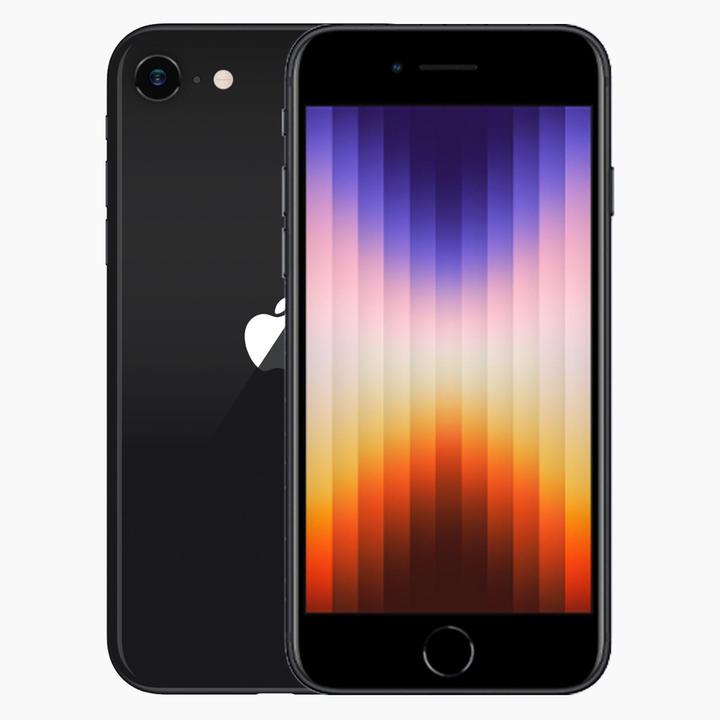 Actual product image Forza Refurbished iPhone SE 2022 (128 GB, Black, 4.70", 12 Mpx, Dual SIM, A / Like new)