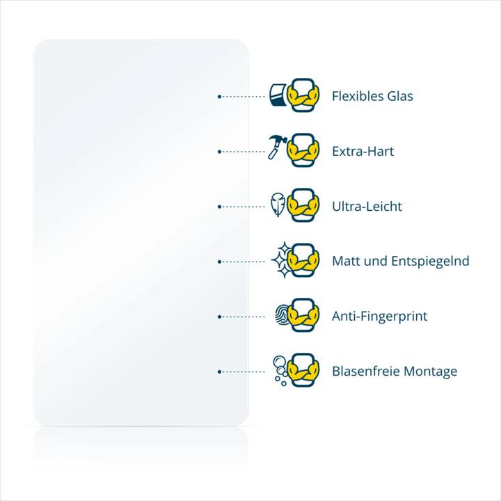 Produktbild BROTECT AirGlass Panzerglasfolie Matt (1 Stück, Ulefone Power Armor 14 Pro)