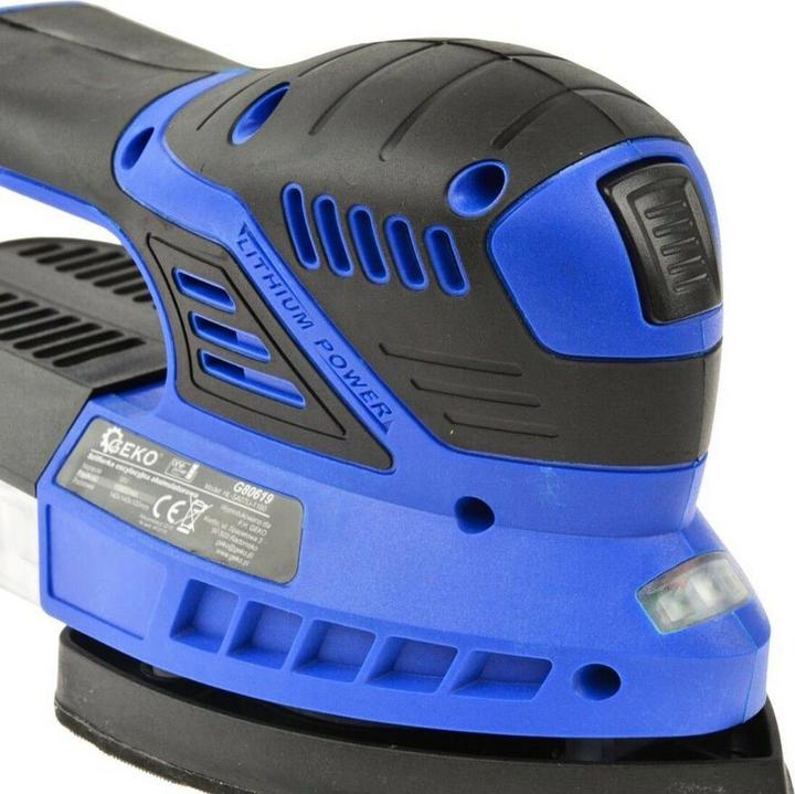 Immagine prodotto GEKO Smerigliatrice a vibrazione a batteria 18V - senza batteria e caricabatterie (Smerigliatrice ad oscillazione)