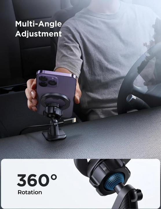 Immagine prodotto Joyroom Supporto magnetico da auto per pozzetto/cruscotto nero (JR-ZS376)