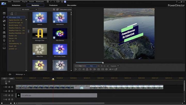 Produktbild CyberLink PowerDirector 18 Ultimate (1 User, unbegrenzt)