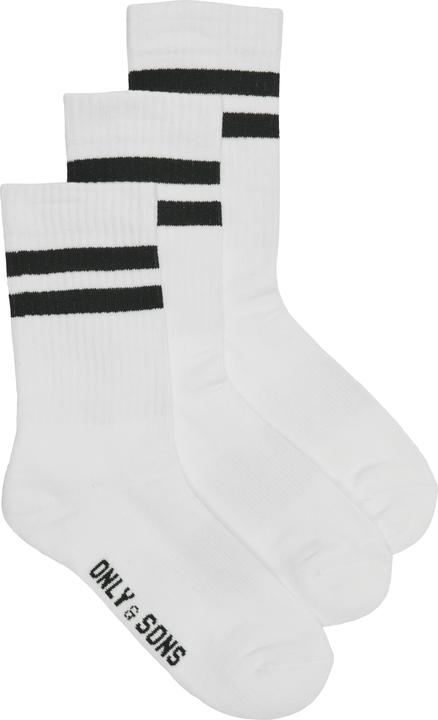 Immagine prodotto Only & Sons Onsrody Stripe 3-Pack Tennis Sock Noos (39, 42)