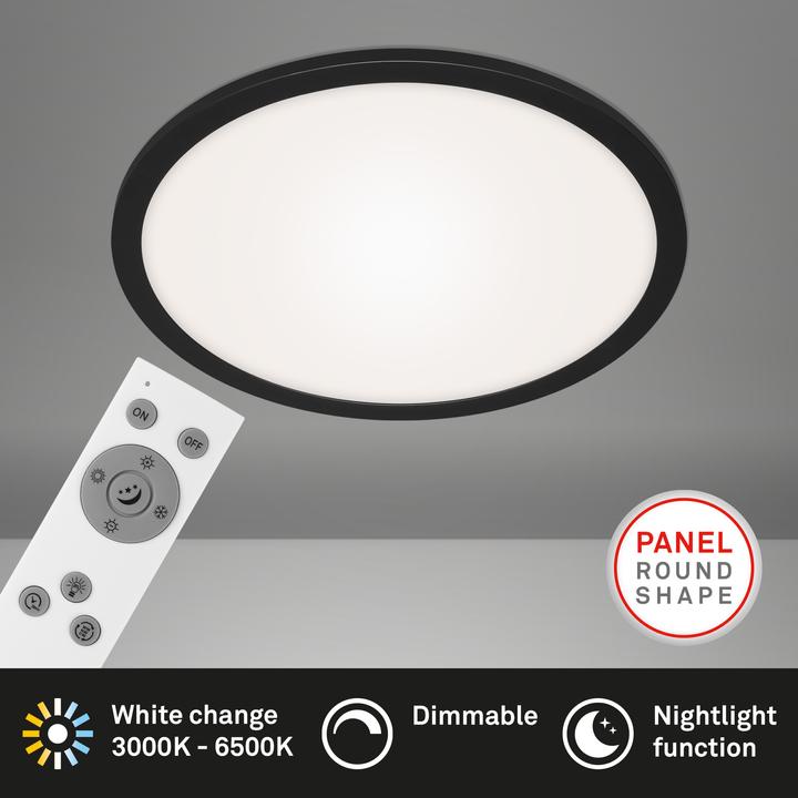 Produktbild Briloner CCT LED Panel, schwarz, LED/24W (2200 lm)