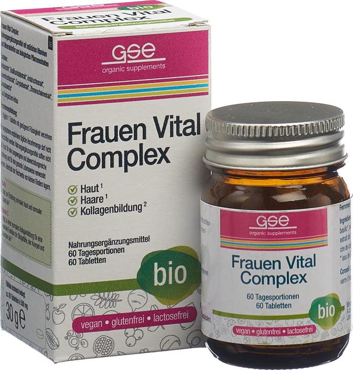 Image du produit GSE Femmes Vital Complexe bio cpr (60 pièce(s), Cachets, 123 g)