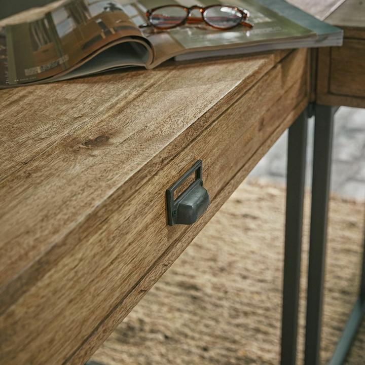 Produktbild Loberon Schreibtisch Lemuel antikbraun/schwarz (H, B)