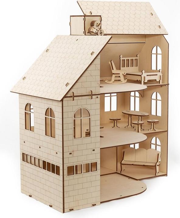 Actual product image Eco Wood Art Doll's house
