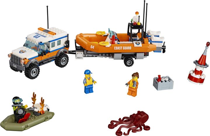 Produktbild LEGO Geländewagen mit Rettungsboot (60165, LEGO City)
