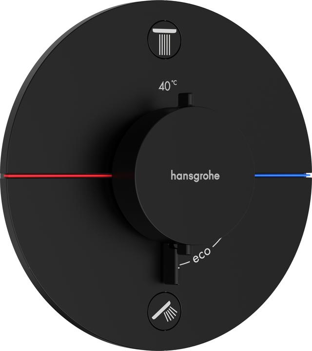 Actual product image hansgrohe ShowerSelect Comfort S thermostat, concealed, 2 consumers, round rosette, with fuse combin