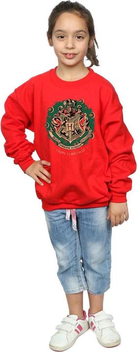 Actual product image Girls Christmas Wreath Sweatshirt (140, 146)