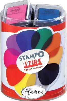 Immagine prodotto Aladine Set di tamponi per timbri Izink Prisma, colori base, 10 pezzi.