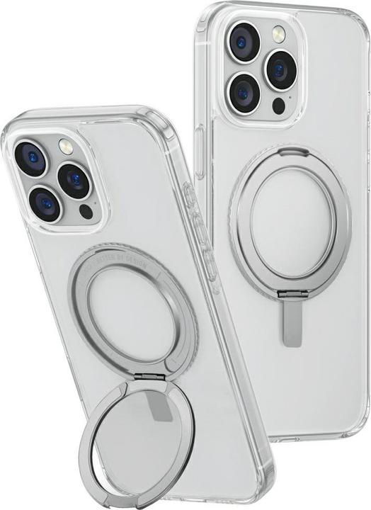 Actual product image Uniq Swivix 360 Rotating Kickstand Case for iPhone 16 Pro Max - Clear (Apple iPhone 16 Pro Max)