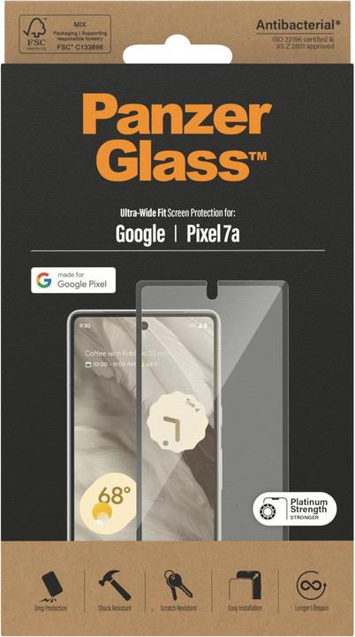 Actual product image PanzerGlass Ultra-Wide Fit (1 Piece, Google Pixel 7a)