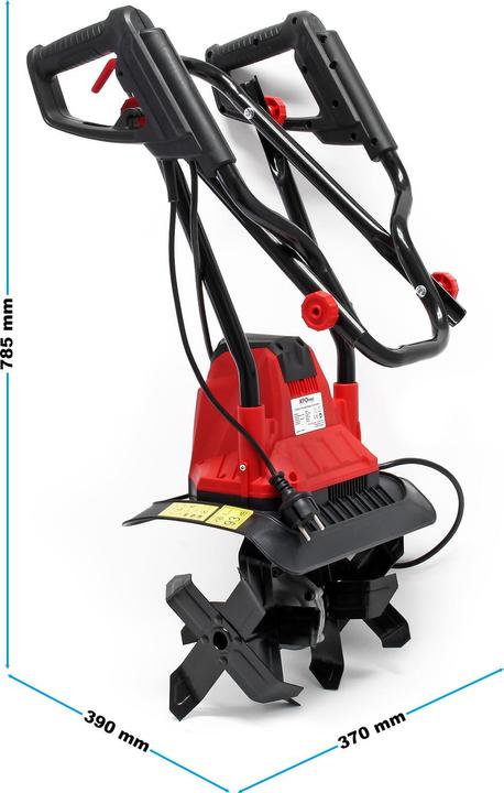 Actual product image Wiltec Electric tiller 1050W 380rpm Cultivator Garden tiller Garden hoe