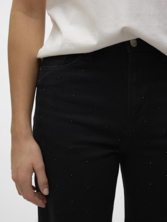 Actual product image Vero Moda VMTESSA Hohe Taille Weiter Beinschnitt Jeans Weit geschnitten (W28/L32)