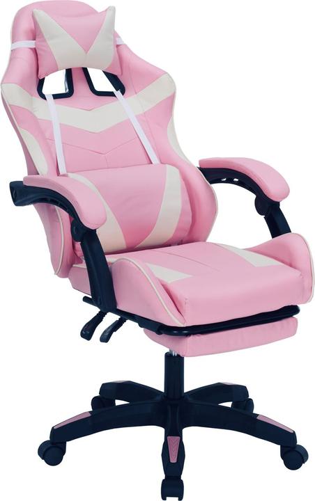 HTI-Living Gaming Stuhl Krit Eco Pink-Weiss