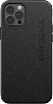 Produktbild Diesel Moulded Case Premium Leather Wrap iPhone 12 Pro Max czarny/black 42517 (Apple iPhone 12 Pro Max)