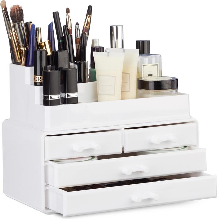 Actual product image Relaxdays Makeup Organizer with 4 Drawers