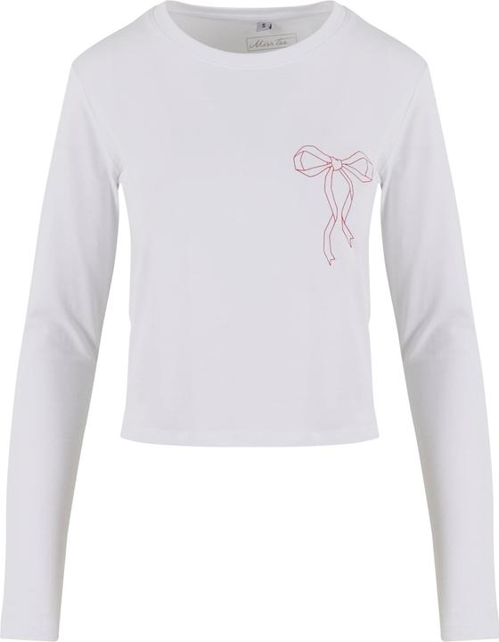 Miss Tee Bow Oneliner Ladies Short Longsleeve - 182019