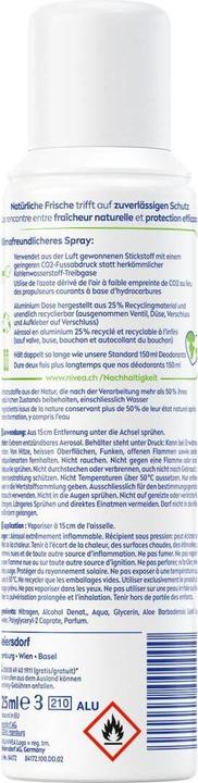 Immagine prodotto NIVEA ECO Natural Balance Aloe Vera Biologica (Getto vaporizzato, 125 ml)