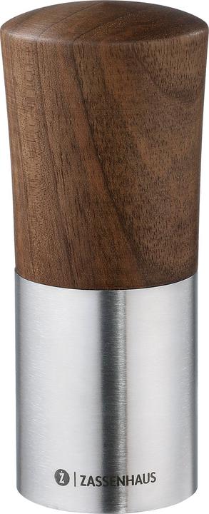 Zassenhaus DUO Gewürzmühle Nussbaum 12 cm (Noix de muscade, Poivre, Herbes aromatiques, Sel)