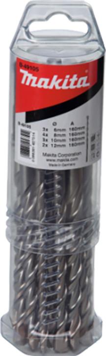 Makita SDS-VPLUS-Bohrer-Set Nr4 12tlg (12,0 mm, 8,0, 6,0)