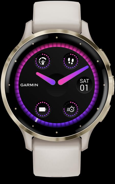 Productafbeelding Garmin Venu 3S Smartwatch ivoor/zacht goud (41 mm, Alleen WLAN)