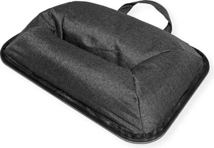 Actual product image Value Knee tray / laptop/tablet tray with cushion, grey