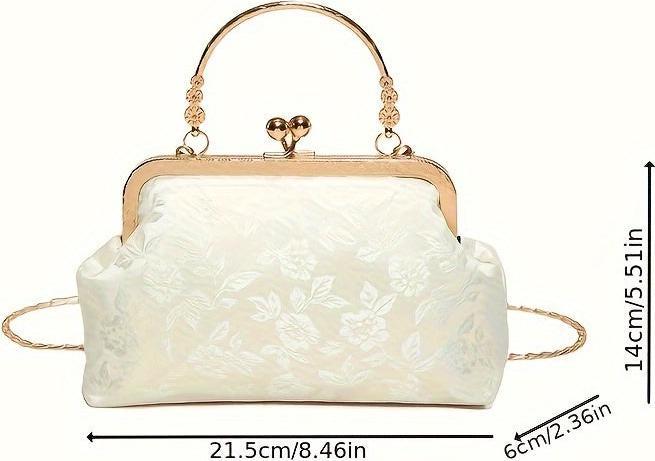 Only-Bags.Store Elegante Vintage-inspirierte Clutch Bag - perfekt für Abend und Bankett