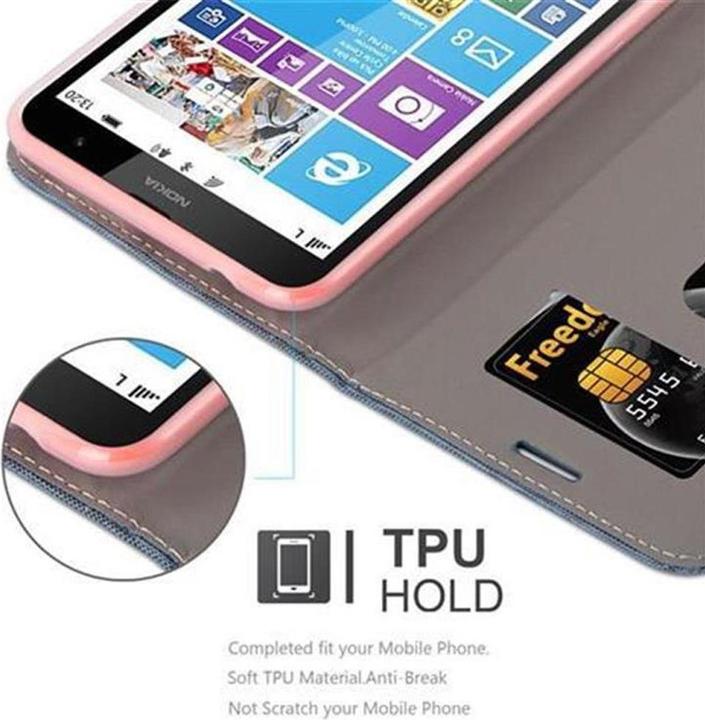 Actual product image Cadorabo Book Jeans Optics Cover (Nokia Lumia 1320)