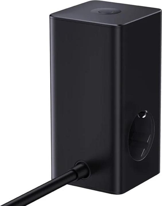 Actual product image Baseus Nástěnná nabíječka / napájecí pásek PowerCombo 100W (černý) (100 W)