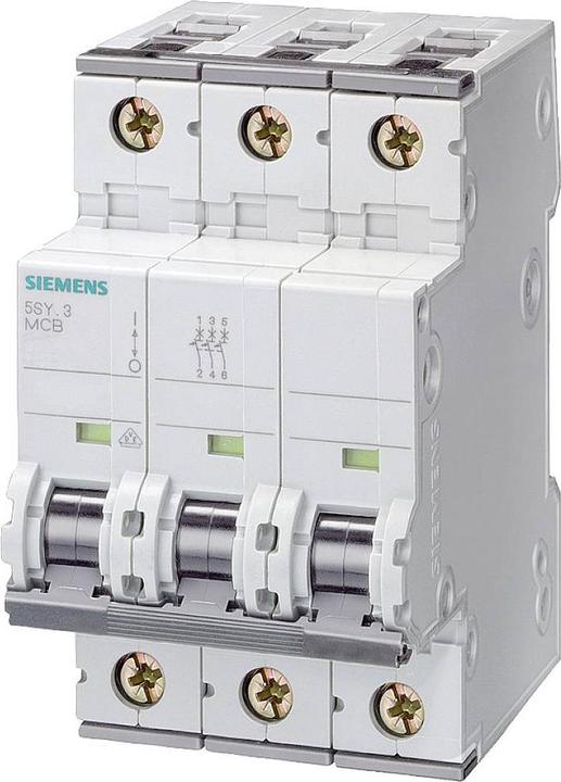 Actual product image Siemens Circuit breaker 3 pole 20A type C (20 A)