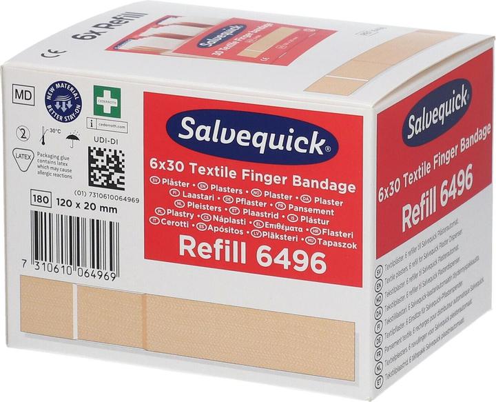 Image du produit Salvequick Bande de doigts élastique recharge 6496 (Accessoires pour trousse de secours)