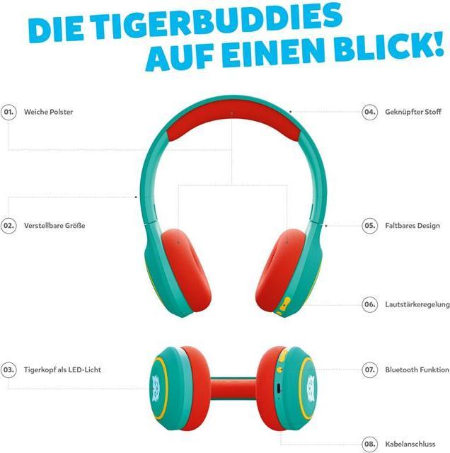 Immagine prodotto Tigermedia Cuffie Tigerbuddies (Inglese, Tedesco, Francese, Italiano)