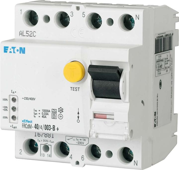Produktbild Eaton MOE FRCDM-40/4/003-G/A FI-Schalter dig., 40A, 4p, 30mA, Typ G/A