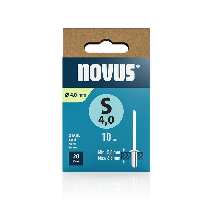 Novus Blindniete S4 x L: 10 mm Stahl