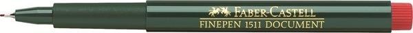 Image du produit 10 FABER-CASTELL 1511 Document Fineliner rouge 0,4 mm (Rouge, 10 x)