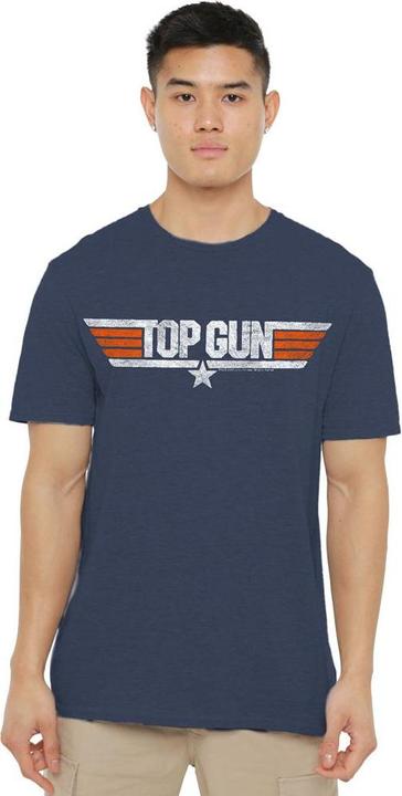 Immagine prodotto Top Gun Maglietta Logo Effetto Invecchiato Adulto Unisex (XL)