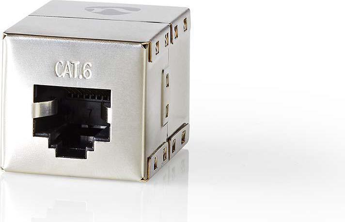 Actual product image Nedis Cat 6 Network Adapter Shielded RJ45 (8P8C) Female RJ45 (8P8C) Female Straight Metal Packing (S/UTP, CAT6)