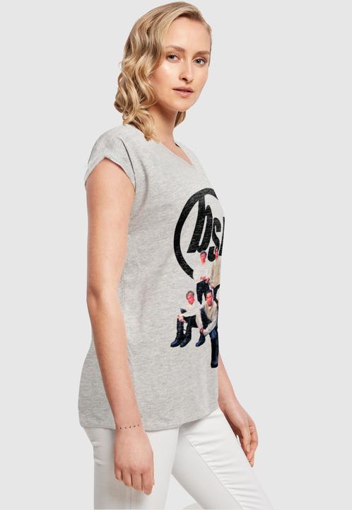 Actual product image Merchcode Ladies Backstreet Boys - Vintage Logo Extended Shoulder Tee - 111603 (L)