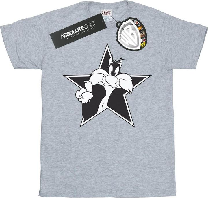 Looney Tunes Sylvester Mono Star TShirt (XL)