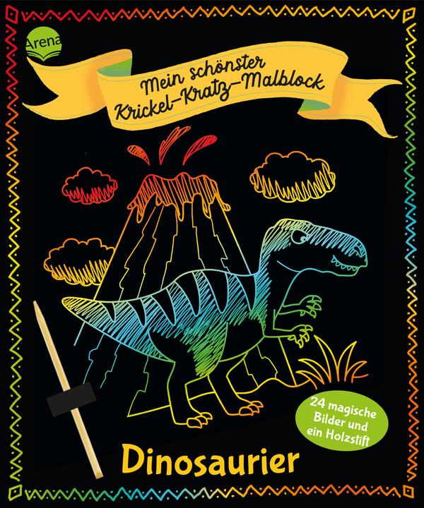 Actual product image Arena My most beautiful scratch and peck coloring book. Dinosaurs