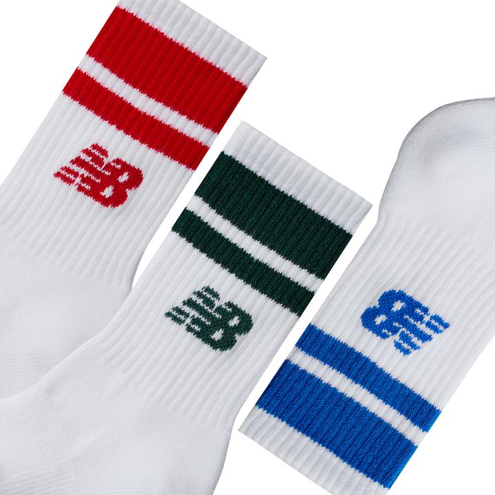 Image du produit New Balance Kids Everyday Stripe Midcalf 3 Pack (Lot de 3, S)