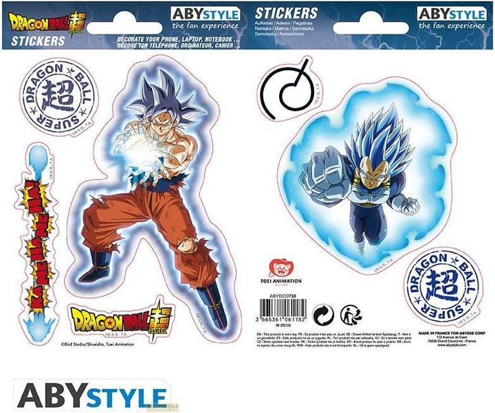 Immagine prodotto ABYstyle DRAGON BALL SUPER - Adesivi - 16x11cm 2 fogli - Goku Vegeta X5