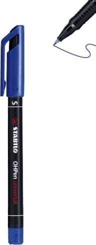 Produktbild STABILO OHPen universal Folienstift permanent (Grün, Blau, Schwarz, Rot, 0.40 mm, 4 x)